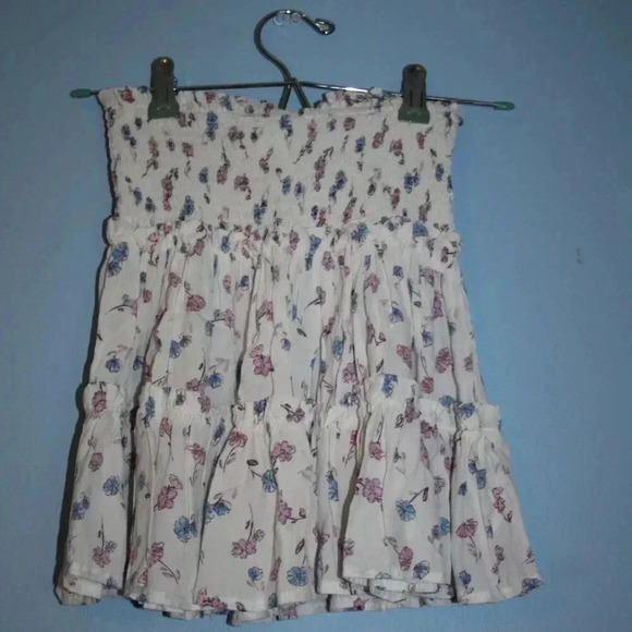 Skylar + Madison Pink and Blue Floral Print Skirt Sized Medium - Picture 9 of 14